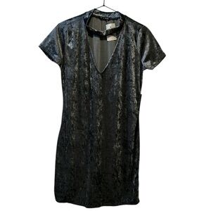 BNWT AS U WISH Velvet Choker Mini Dress